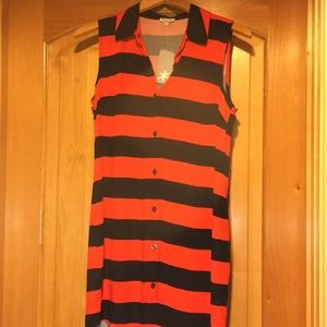 NWT splendid button up tank dress